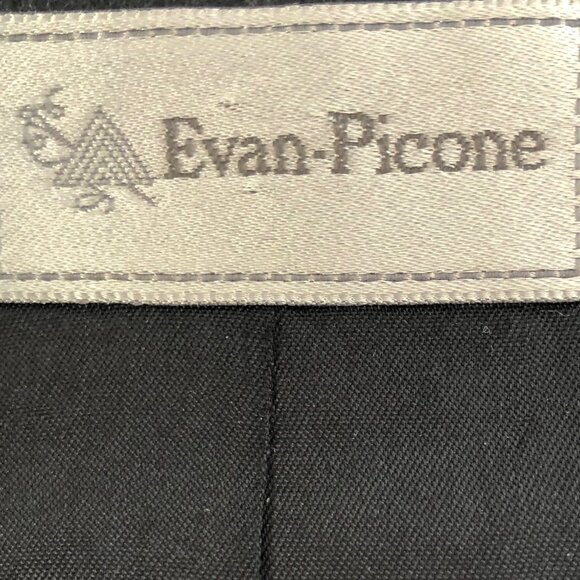 Evan-Picone VTG collarless gray single button blazer - Picture 5 of 10